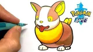 HOW TO DRAW YAMPER POKEMON SHIELD AND SWORD