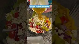 Greek Lemon Pasta Salad 🇬🇷🍋 #pastasalad #greek
