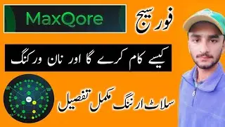 Forsage MaxQore Program || Non Working income In Forsage || MaxQore Plan Complete Details
