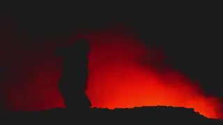 3.Lava Erupting From the Crater of a Volcano
