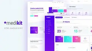 Medikit - Medical UI HTML Kit - Dashboard and Landing Page | Themeforest Website Templates and