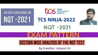 TCS NQT 2021| TCS NINJA 2022| TCS NQT EXAM PATTERN WITH DETAILED SYLLABUS |
