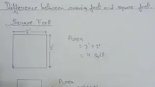 Difference between running feet and square feet | How to measure running feet |