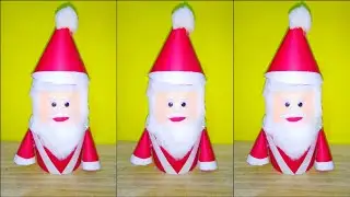 santa claus making || Santa Claus making at home || Santa Claus making with paper cups
