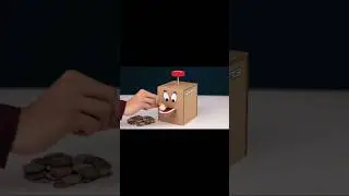 How To Make A Coin Bank 🤑🤑From Cardboard#shorts
