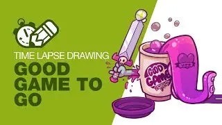 Timelapse Tuesday: iPad Pro + PS, Procreate Drawing GGTG