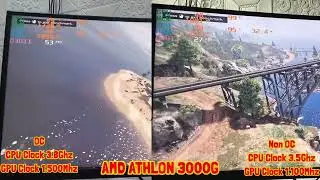 AMD ATHLON 3000G OC Vs Default Test GTA 5 2024 AGUSTUS