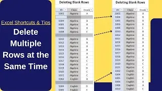 Delete Multiple Blank Rows All at Once - Time Saving Excel Shortcut