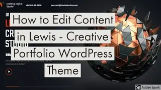How to Edit Content in Lewis - Creative Portfolio WordPress Theme