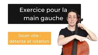 Left-hand exercise: avoid tension to play fast