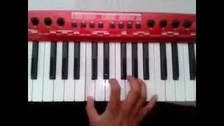 Terrenal en teclado version correcta o version para acordeon de teclas