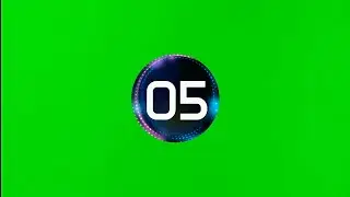 5 Second Timer Countdown with Sound in Green Screen for Educational Video | No Copyright|