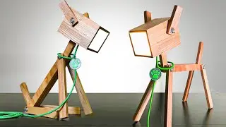 DIY: A Wooden Dog LED Lamp