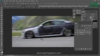 Photoshop | Hiệu ứng xe chạy trên đường rất dễ với người mới học