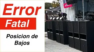 Como Poner Tus Bajos Para Un Mejor Sonido En Vivo? No cometas Este Error