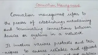 TCP Connection Management || Connection Management in Computer Network || Three Way Handshake