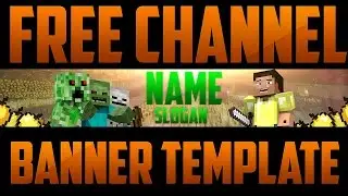 Minecraft Free Channel Banner Template [Photoshop Needed] [GFX]