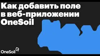 Как добавить поле в веб приложении OneSoil