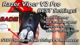 BEST Settings: Razor Viper V2 Pro | Lowest Latency & Optimized Settings | Unleash It's Potential!