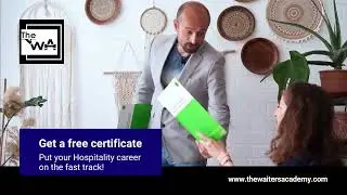 The Free Online Waiter Course from The Waiter's Academy offers now Free Waiter Certificate!