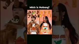 REVERSED | WHICH IS MUKBANG? BROWN OR ORANGE FOOD 