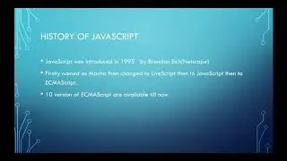 Introduction to JavaScript