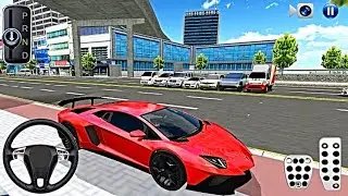 New Red Lamborghini For Parking - 3d Driving Class android game play ||CarGame 