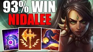 CHALLENGER 93% WIN RATE NIDALEE | CHALLENGER NIDALEE JUNGLE GAMEPLAY | 13.20