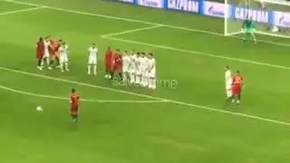 Ronaldo free kick against Spain 3-3 Fifa 2018 Russia