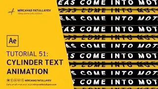 Cylinder Typography Animation - After Effects Tutorial
