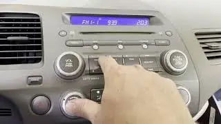 How to reset the clock on a Honda Civic 2006 - 2011. 8th Gen Civic