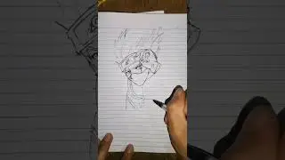 Kakashi Uchiha #animedrawing #naruto #shorts