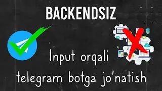 Backendsiz HTML formasini telegram botga jo'natish || Send message with Javascript and telegram BOT.