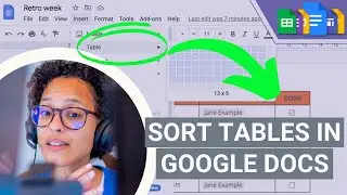 How to Sort Tables in Google Docs