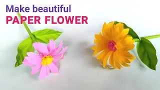 how to make a paper flower easy and beautiful