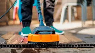 Как работают щетки для дорожек и настилов от моек высокого давления?