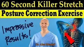 60 Second Killer Stretch for Poor Posture Correction (Rounded Shoulders/Hunchback) - Dr Mandell, DC