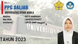 Contoh Opening Video PPG daljab