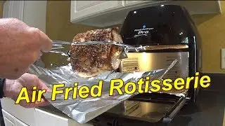 Air Fried Rotisserie Pork Loin - Power Airfryer Oven Pro 