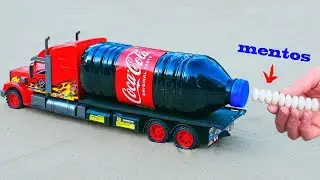 Experiment: XXL Coca-Cola Rocket with Truck