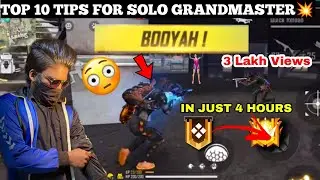😱💯இது தெரிந்தால் போதும் |  TOP 10 SOLO TIPS🔥 FOR GRANDMASTER💥 IN 4 HOURS | FREE FIRE | TGB SINGAM