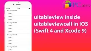 uitableview inside uitableviewcell in ios (swift 4 and Xcode 9)