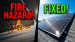 Work Vlog - Replacing Burnt Up Solar Panels With No Warranty