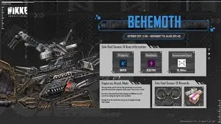 Solo Raid LVL V Boss Behemoth | Goddess Of Victory : NIKKE