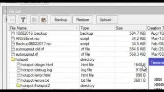 How to make an editable backup in Mikrotik