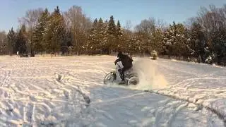 Winter Drift Electrik Bike  ,  Зимний электро-вело-дрифт :))