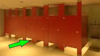 Почему двери в американских туалетах обычно делают не до пола