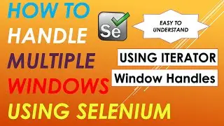 How to handle Multiple Windows using Selenium WebDriver