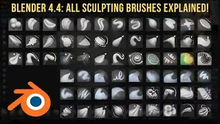 Blender 4.4: All 62 Sculpting Brushes Explained (Ultimate Guide)