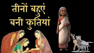 बुढ़ियां और उसकी तीन चोरनी बहुओं की कार्तिक स्नान की कथा/ तीनों बहुएं बनी कुतियां